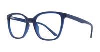 Matte Blue Glasses Direct Bentley Square Glasses - Angle