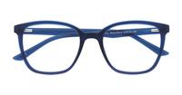 Matte Blue Glasses Direct Bentley Square Glasses - Flat-lay