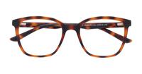 Matte Havana Glasses Direct Bentley Square Glasses - Flat-lay