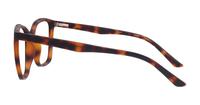Matte Havana Glasses Direct Bentley Square Glasses - Side