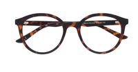 Matte Havana Glasses Direct Bevis Round Glasses - Flat-lay