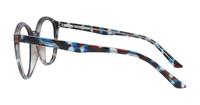 Shiny Demi Blue Glasses Direct Bevis Round Glasses - Side