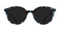 Shiny Demi Blue Glasses Direct Bevis Round Glasses - Sun