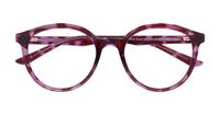 Shiny Red/ Purple Glasses Direct Bevis Round Glasses - Flat-lay