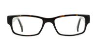 Dark Tortoise Glasses Direct Billie Rectangle Glasses - Front