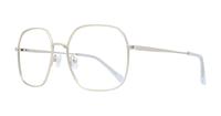 Satin Gold Glasses Direct Bonnie Square Glasses - Angle