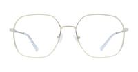 Satin Gold Glasses Direct Bonnie Square Glasses - Front