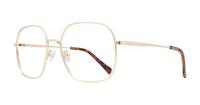 Shiny Gold Glasses Direct Bonnie Square Glasses - Angle
