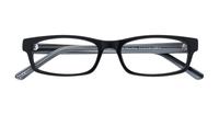Black marble Glasses Direct Brazen-52 Rectangle Glasses - Flat-lay
