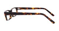 Tortoise Glasses Direct Brazen-52 Rectangle Glasses - Side