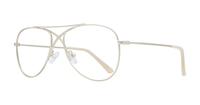 Matte Gold Glasses Direct Brooke Aviator Glasses - Angle