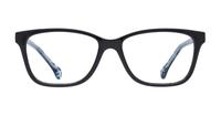 Black / Blue Glasses Direct Caitlin Wayfarer Glasses - Front