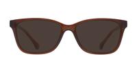 Brown Havana Glasses Direct Caitlin Wayfarer Glasses - Sun