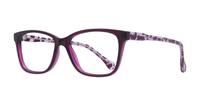 Purple Glasses Direct Caitlin Wayfarer Glasses - Angle