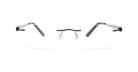 Gunmetal Glasses Direct Caravelli 200 Rectangle Glasses - Front