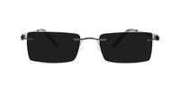 Gunmetal Glasses Direct Caravelli 200 Rectangle Glasses - Sun