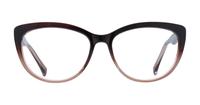 Brown/Cream Glasses Direct Carly Cat-eye Glasses - Front