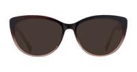 Brown/Cream Glasses Direct Carly Cat-eye Glasses - Sun
