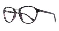 Black/Havana Glasses Direct Cassidy Round Glasses - Angle
