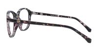 Black/Havana Glasses Direct Cassidy Round Glasses - Side