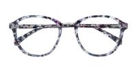 Blue Havana Glasses Direct Cassidy Round Glasses - Flat-lay