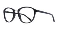 Shiny Black Glasses Direct Cassidy Round Glasses - Angle