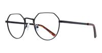 Matte Black Glasses Direct Chase Round Glasses - Angle
