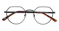 Matte Black Glasses Direct Chase Round Glasses - Flat-lay