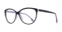 Black Grey Glasses Direct Chloe Cat-eye Glasses - Angle