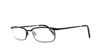 Black Glasses Direct Christian Oval Glasses - Angle