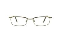 Gunmetal Glasses Direct Christian Oval Glasses - Front