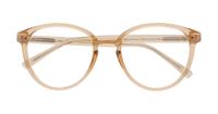 Crystal Beige Glasses Direct Claire Round Glasses - Flat-lay