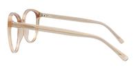 Crystal Beige Glasses Direct Claire Round Glasses - Side
