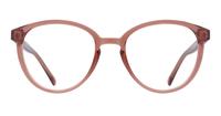 Crystal Pink Glasses Direct Claire Round Glasses - Front