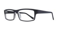 Matt Black Glasses Direct Clark Rectangle Glasses - Angle