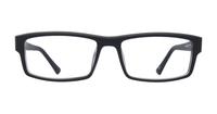 Matt Black Glasses Direct Clark Rectangle Glasses - Front