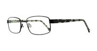 Black / Tortoise Glasses Direct Cliveden Rectangle Glasses - Angle