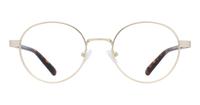 Matte Gold Glasses Direct Cody Round Glasses - Front