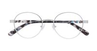 Matte Silver Glasses Direct Cody Round Glasses - Flat-lay