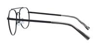 Matte Black Glasses Direct Colby Aviator Glasses - Side