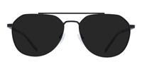 Matte Black Glasses Direct Colby Pilot Glasses - Sun
