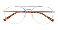 Matte Gold Glasses Direct Colby Pilot Glasses - Flat-lay