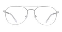 Matte Silver Glasses Direct Colby Pilot Glasses - Front