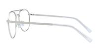 Matte Silver Glasses Direct Colby Aviator Glasses - Side