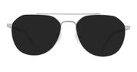 Matte Silver Glasses Direct Colby Pilot Glasses - Sun