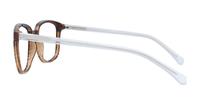 Shiny Havana Glasses Direct Cooper Rectangle Glasses - Side