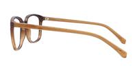 Spotty Havana Glasses Direct Cooper Rectangle Glasses - Side
