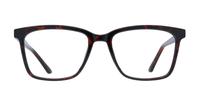 Dark Havana Glasses Direct Courtney Rectangle Glasses - Front