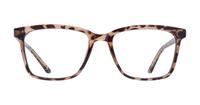 Light Havana Glasses Direct Courtney Rectangle Glasses - Front