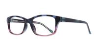 Blue/Pink Glasses Direct Daisy Rectangle Glasses - Angle